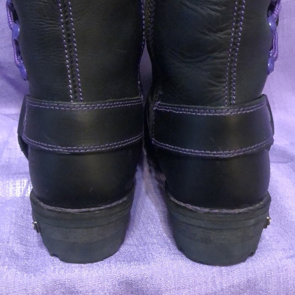 Used Women’s Milwaukee Leather Motorcycle Harness Boot Size 9 - Picture 7 of 15